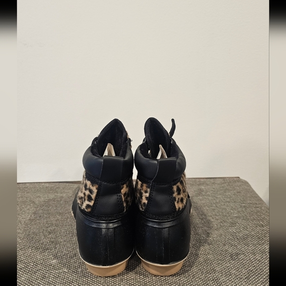 NIB Gypsy Jazz Leopard Print Black Women's Winter Boots Size--8 - Picture 4 of 8